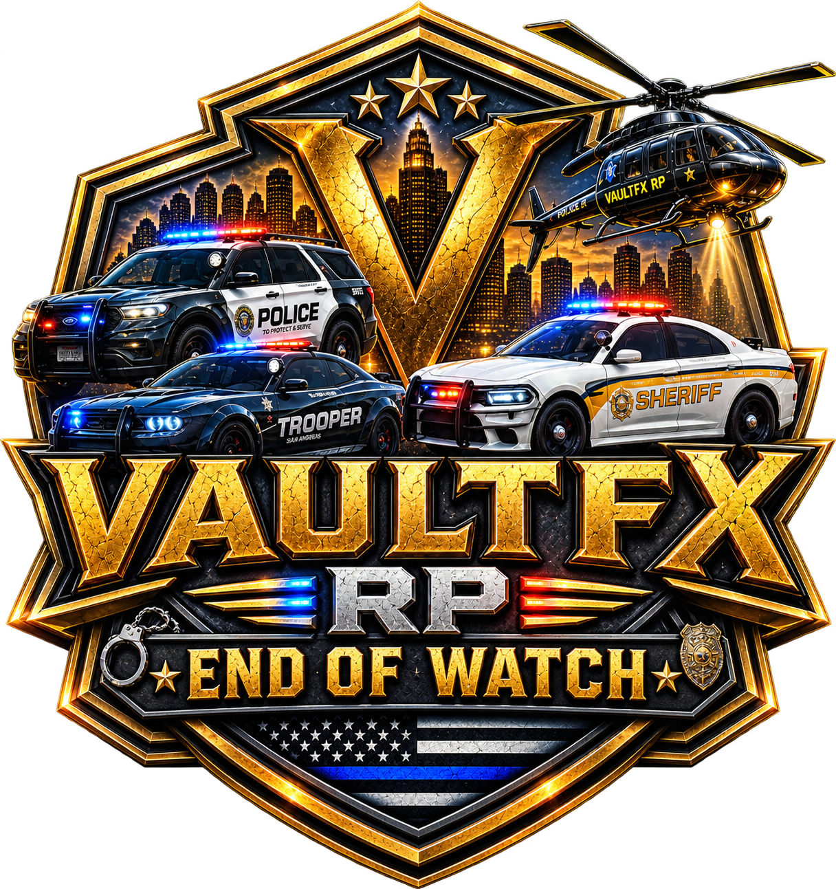 VaultFXRP End of Watch logo